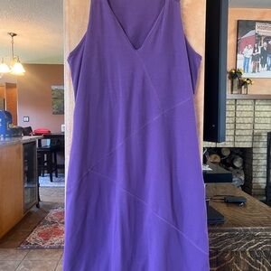Elegant Purple Sleeveless Dress